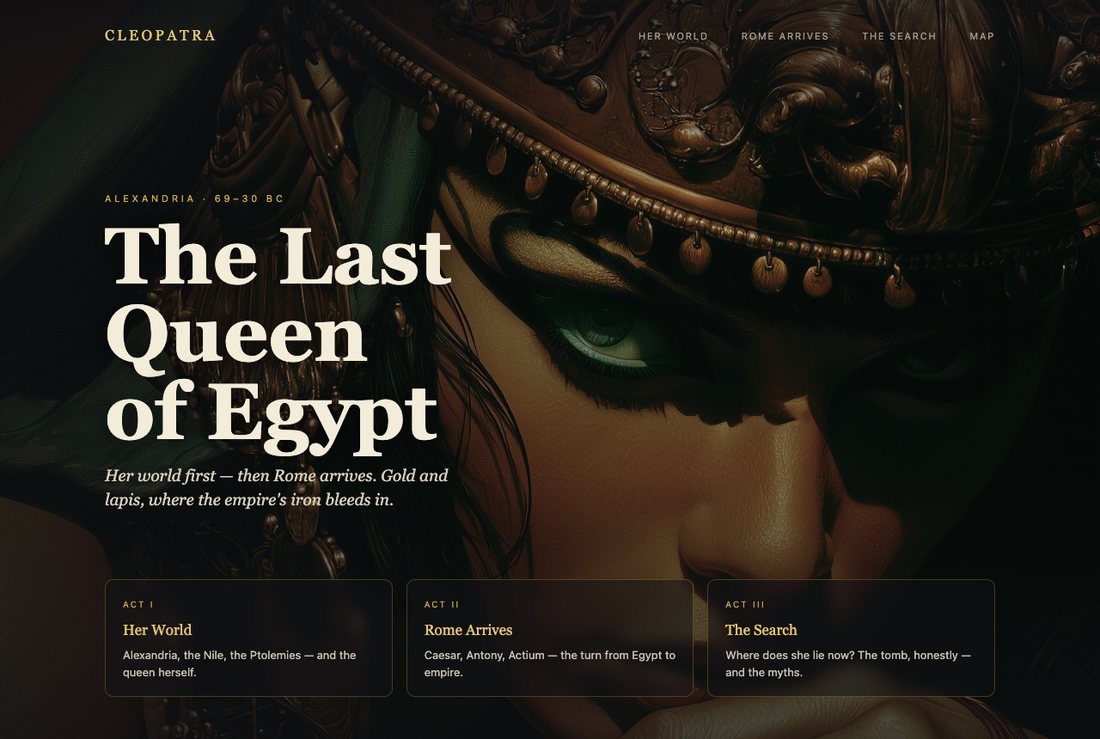 Cleopatra — The Last Queen of Egypt