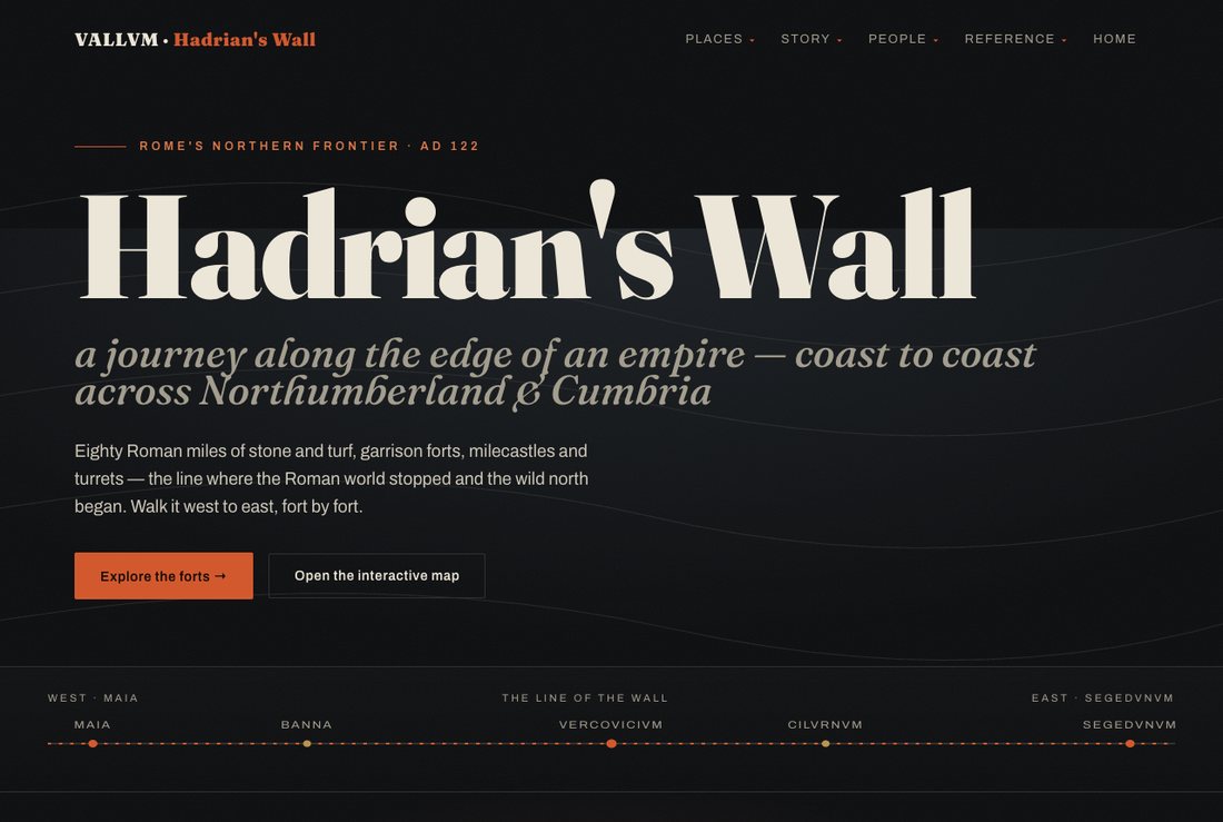 Hadrian's Wall Frontier editorial archive